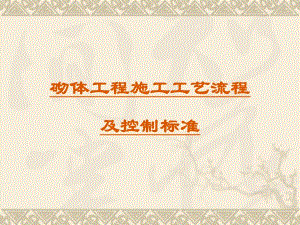 建筑工程砌体施工工艺流程及控制标准.ppt