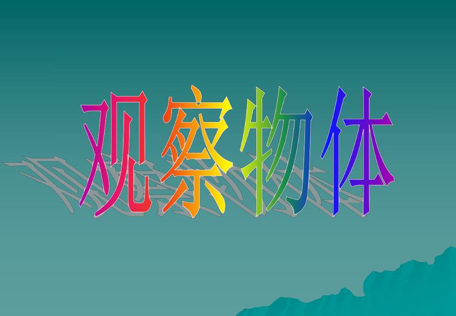 观察物体课件精品教育.ppt_第1页