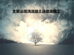支架法现浇混凝土连续梁施工.ppt