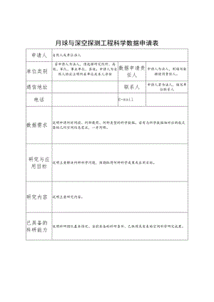 月球与深空探测工程科学数据申请表.docx