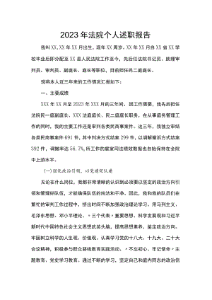 2023年法院个人述职报告.docx