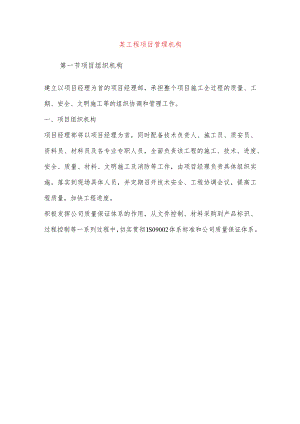 某工程项目管理机构.docx