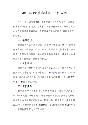 2023年XX镇春耕生产工作方案.docx