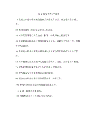 安全员安全生产责任.docx