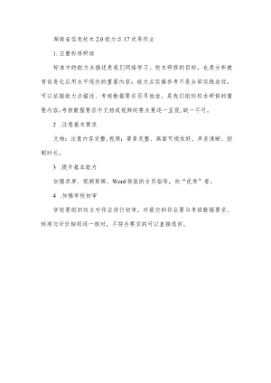 湖南省信息技术20能力点17优秀作业.docx