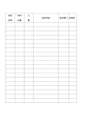 2023《消防安全培训记录表》.docx