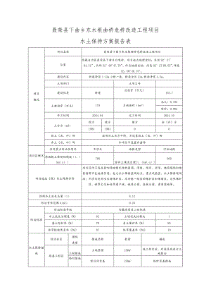 聂荣县下曲乡东木根曲桥危桥改造工程项目水土保持方案报告表.docx