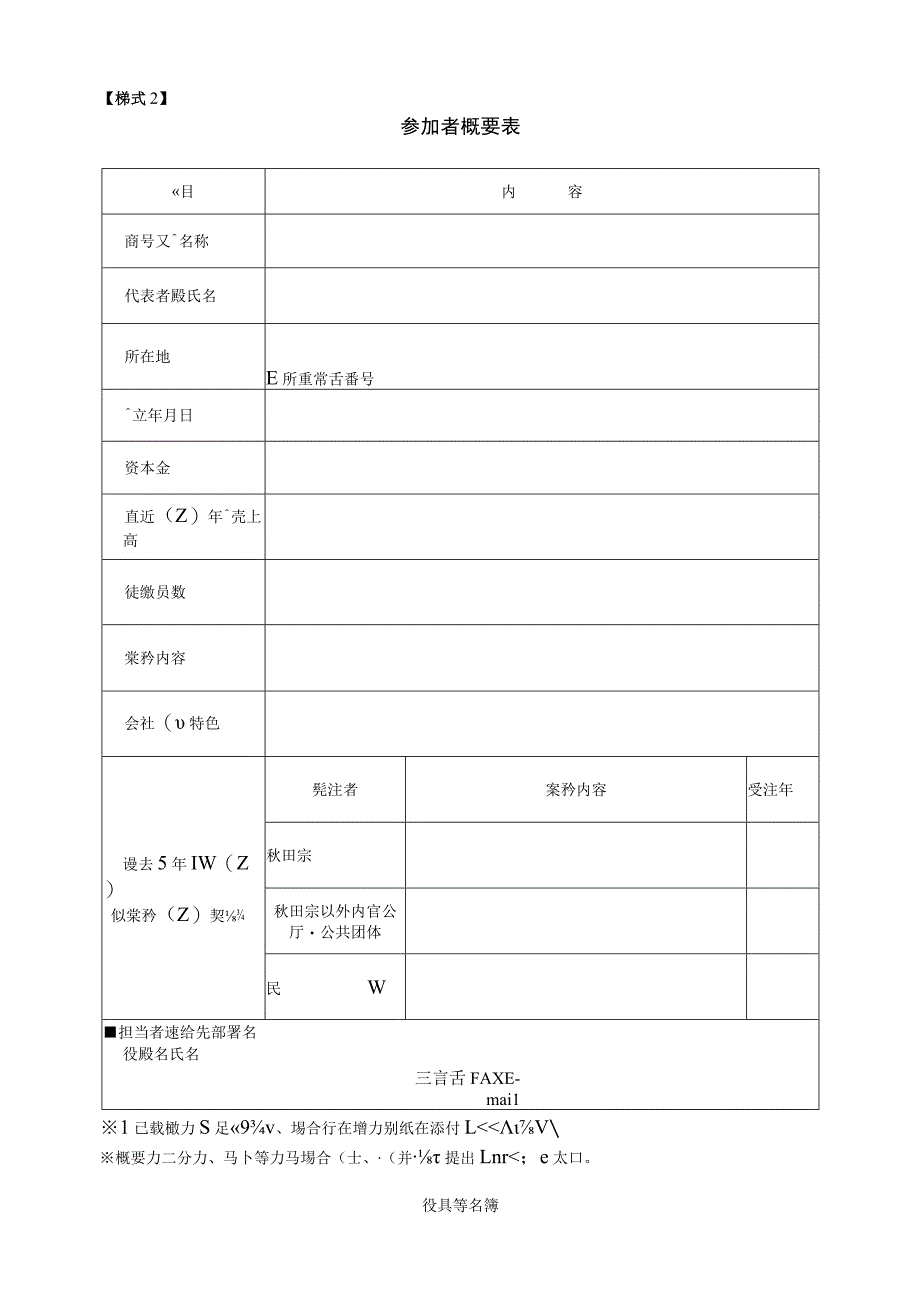 様式２参加者概要表.docx_第1页