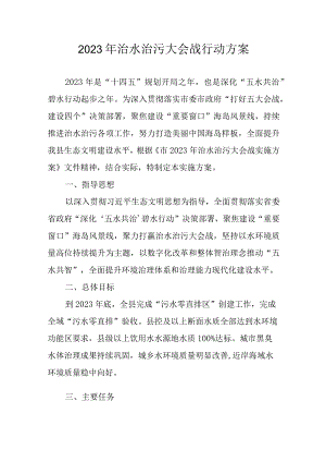 2023年治水治污大会战行动方案.docx