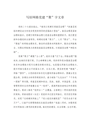 写好网格党建“聚”字文章.docx