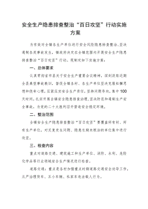 安全生产隐患排查整治“百日攻坚”行动实施方案.docx