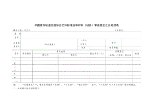 模板25.中国城市轨道交通协会团体标准送审材料（初步）审查意见汇总处理表.docx