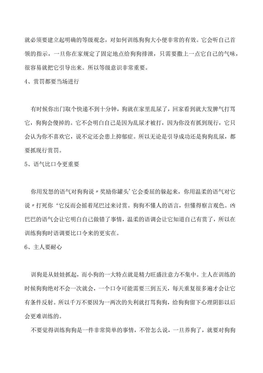 如何训练狗狗大小便训练的语气要比口令更重要.docx_第2页