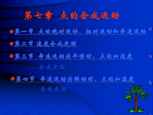 第七章点的合成运动名师编辑PPT课件.ppt