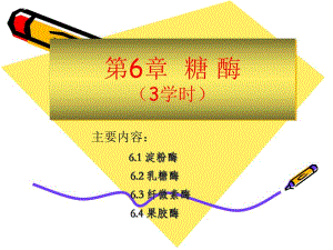 第6章糖酶3学时名师编辑PPT课件.ppt