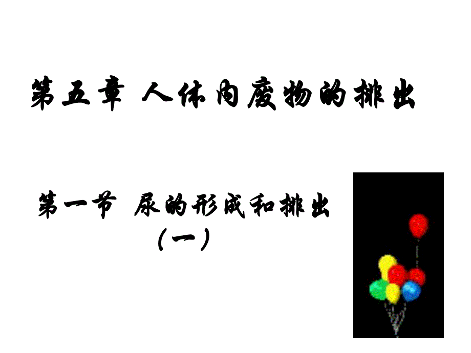 第一部分尿的形成和排出一教学课件名师编辑PPT课件.ppt_第1页