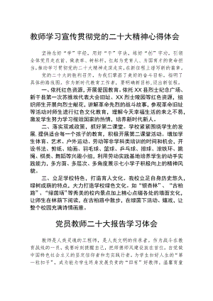 青年教师学习宣传贯彻党的二十大精神心得体会（三篇）合集.docx