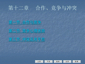 第一节合作与竞争第二节竞争心理优势第三节冲突及其平息名师编辑PPT课件.ppt