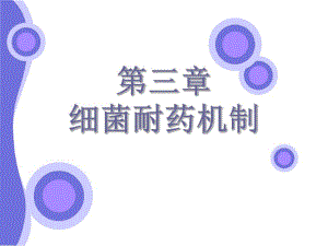 第三章细菌耐药机制.ppt