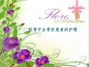 医学ppt胫骨平台骨折的护理.ppt