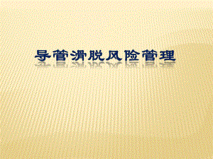 导管滑脱风险管理.ppt