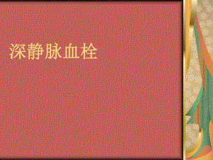 课用下肢深静脉血栓.ppt