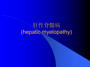 肝性脊髓病.ppt.ppt