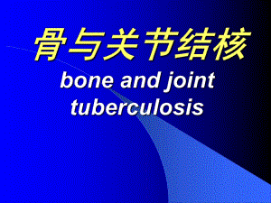 骨与关节结核.ppt