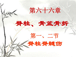 脊柱骨折和骨盆骨折.ppt