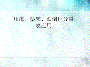 压疮、坠床、跌倒评分图文.ppt