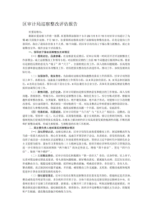 区审计局巡察整改评估报告.docx