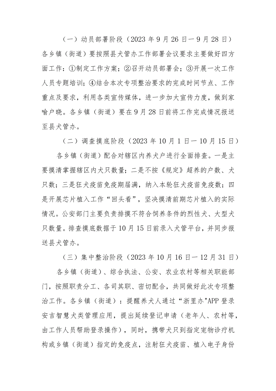 XX县第X轮犬类规范管理专项整治工作方案.docx_第2页