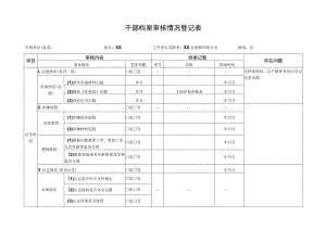 干部档案审核情况登记表（2023年）.docx