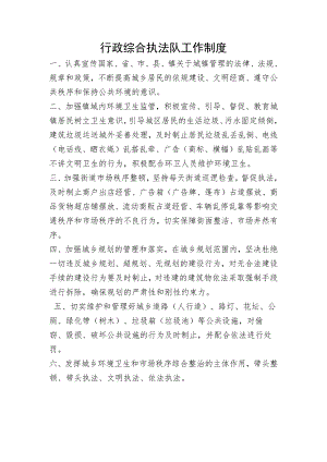 行政综合执法队工作制度.docx
