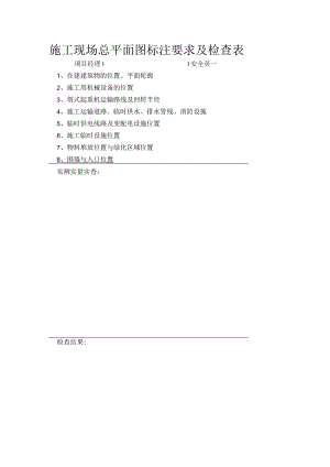 施工现场总平面图标注要求及检查表.docx