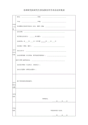 非洲研究院研究生参加国内外学术活动审批表.docx