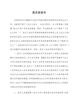 竞买承诺书.docx