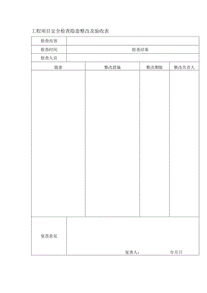 工程项目安全检查隐患整改及验收表.docx