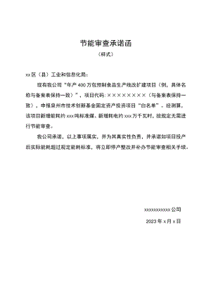 节能审查承诺函.docx