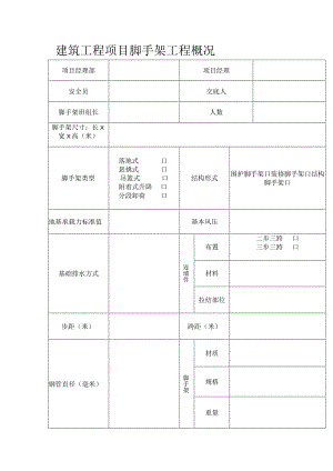 建筑工程项目脚手架工程概况.docx