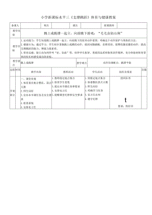 小学新课标水平三《支撑跳跃》体育与健康教案.docx