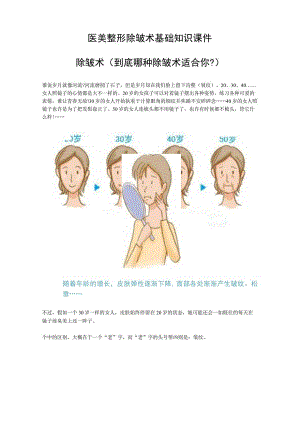 医美整形除皱术基础知识课件.docx