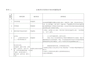 非教师系列职称评审材料整理说明.docx