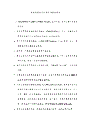 某某集团公司财务货币资金管理.docx