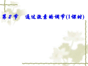 第2节通过激素的调节1课时名师编辑PPT课件.ppt