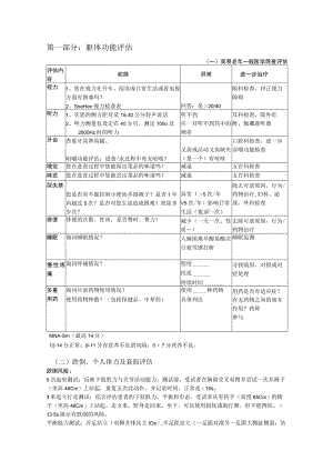 第一部分躯体功能评估一简易老年一般医学筛查评估.docx