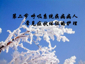 第二节呼吸系统疾病病人常见症状体征(护理).ppt.ppt