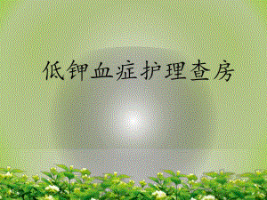 护理查房低钾血症.ppt