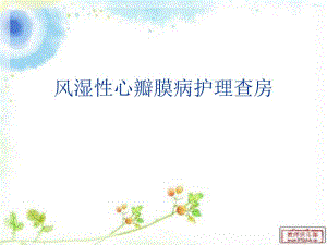 风湿性心瓣膜病护理查房.ppt