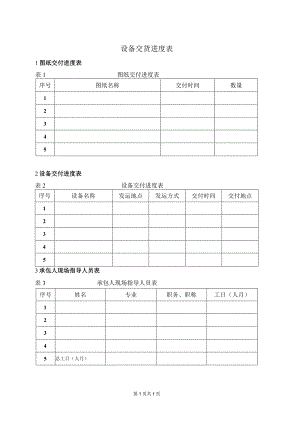 设备交货进度表（2023年）.docx